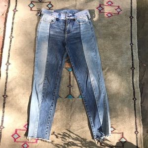 Levi’s/Pacsun 2 toned high waisted cropped Jeans
